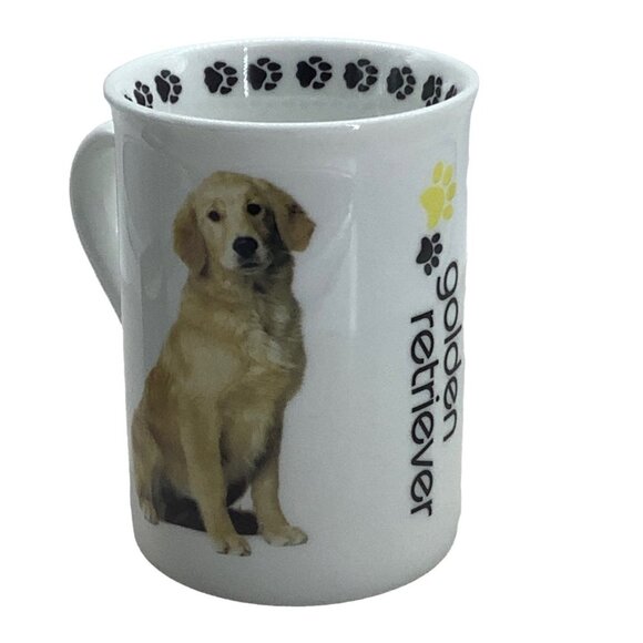 Golden Retriever Coffee Tea Mug Cup Pets Dimension 9 Paw Prints 4" Tall - Picture 1 of 6